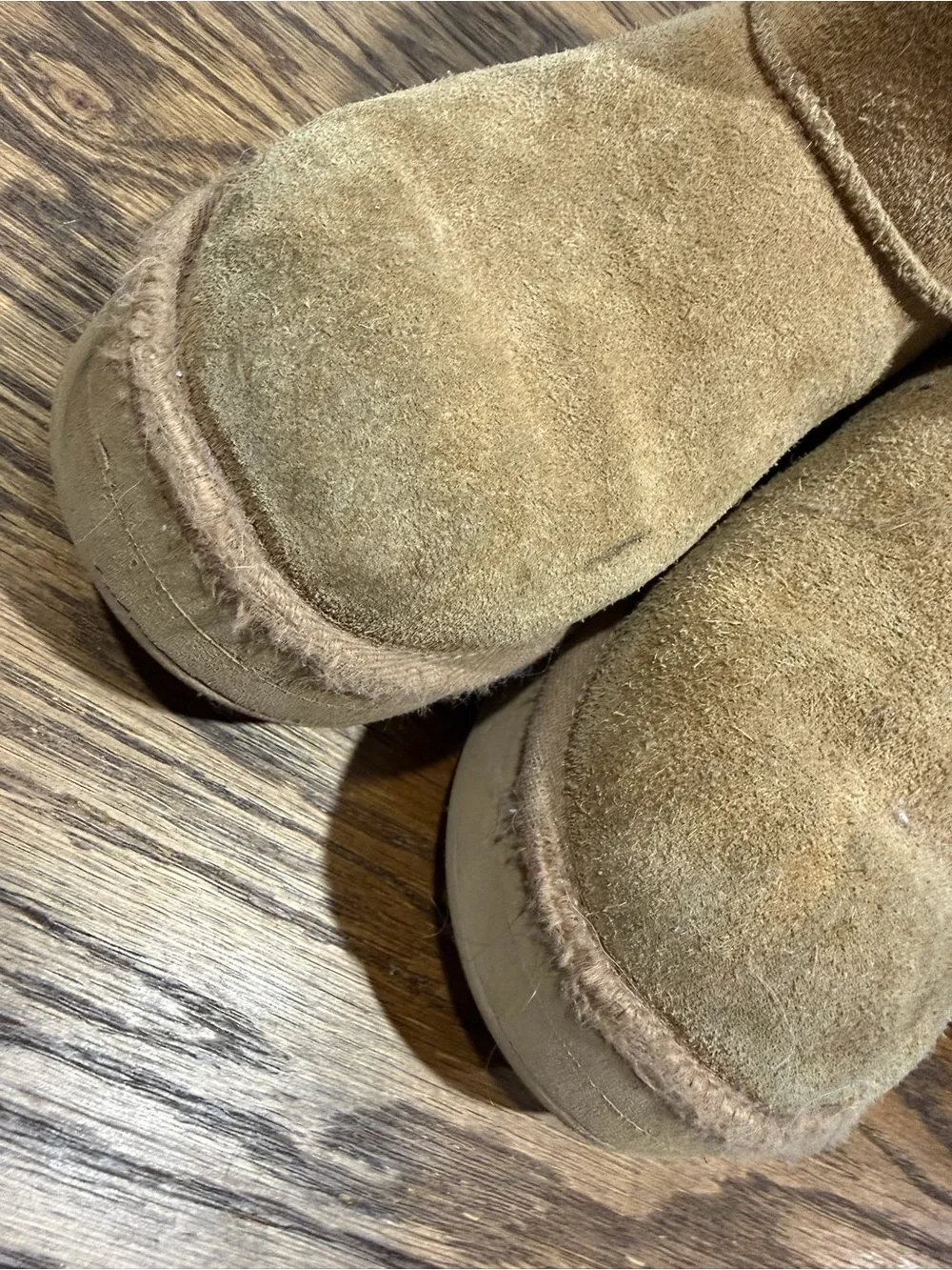 Ugg Minj Tan Suede Shearling-Lined Boots - Cozy Winter Shoe